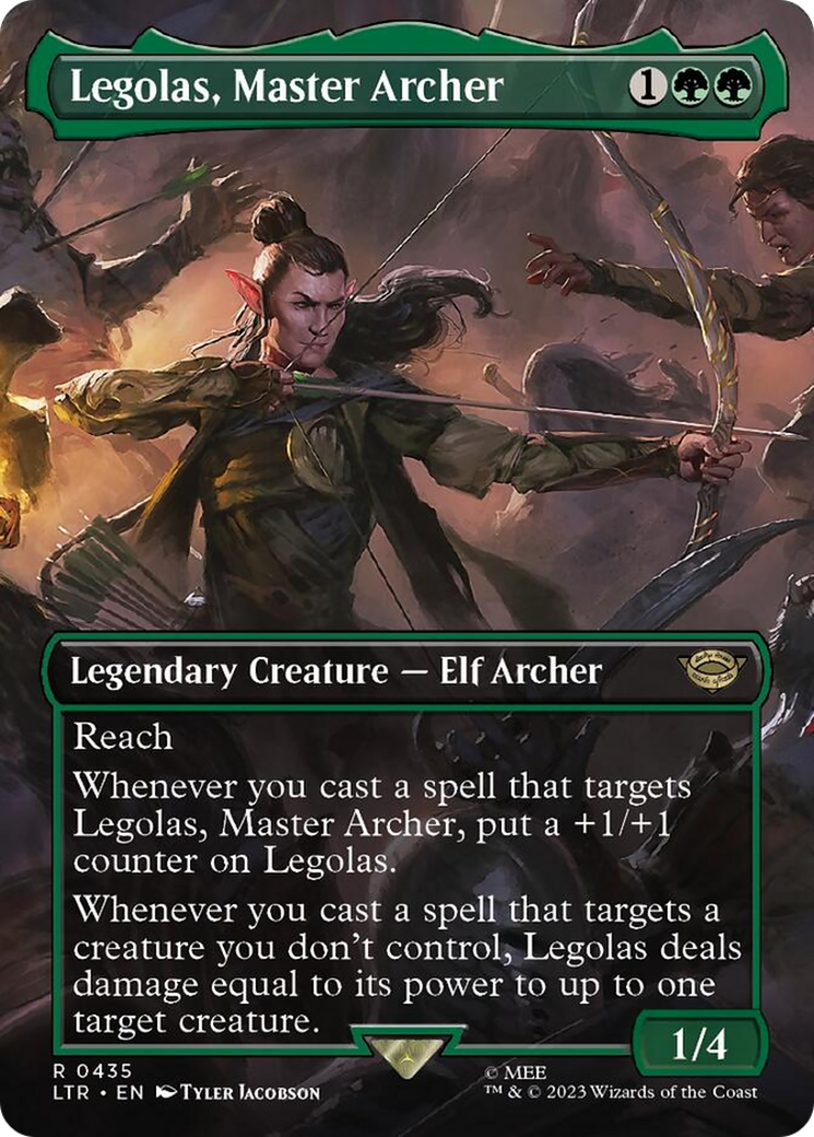 Legolas, Master Archer (Borderless Alternate Art) [The Lord of the Rings: Tales of Middle-Earth] Foil