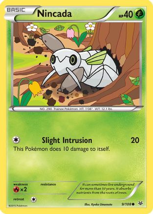 Nincada (9/108) [XY: Roaring Skies] Reverse Holofoil