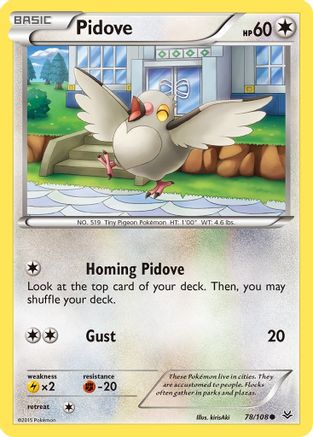 Pidove (78/108) [XY: Roaring Skies] Reverse Holofoil