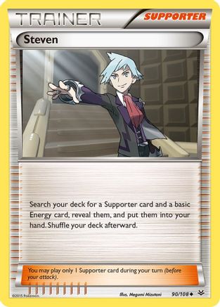 Steven (90/108) [XY: Roaring Skies] Reverse Holofoil
