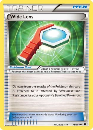 Wide Lens (95/108) [XY: Roaring Skies] Reverse Holofoil