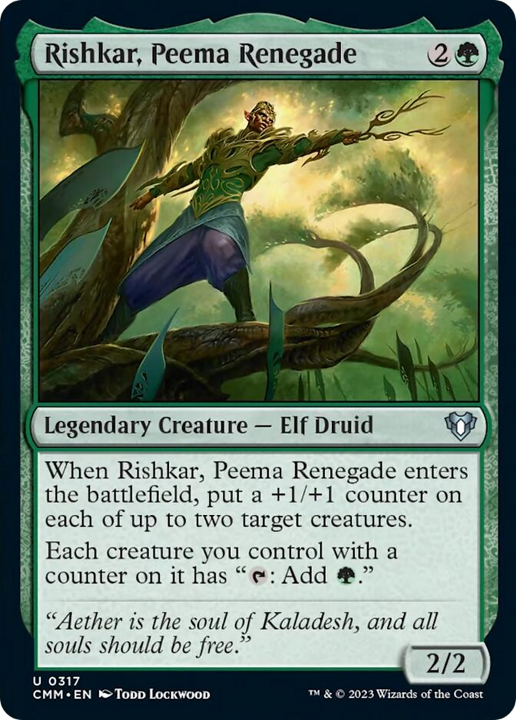 Rishkar, Peema Renegade [Commander Masters] Foil