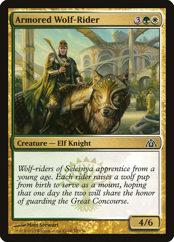 Armored Wolf-Rider [Dragon's Maze] Foil
