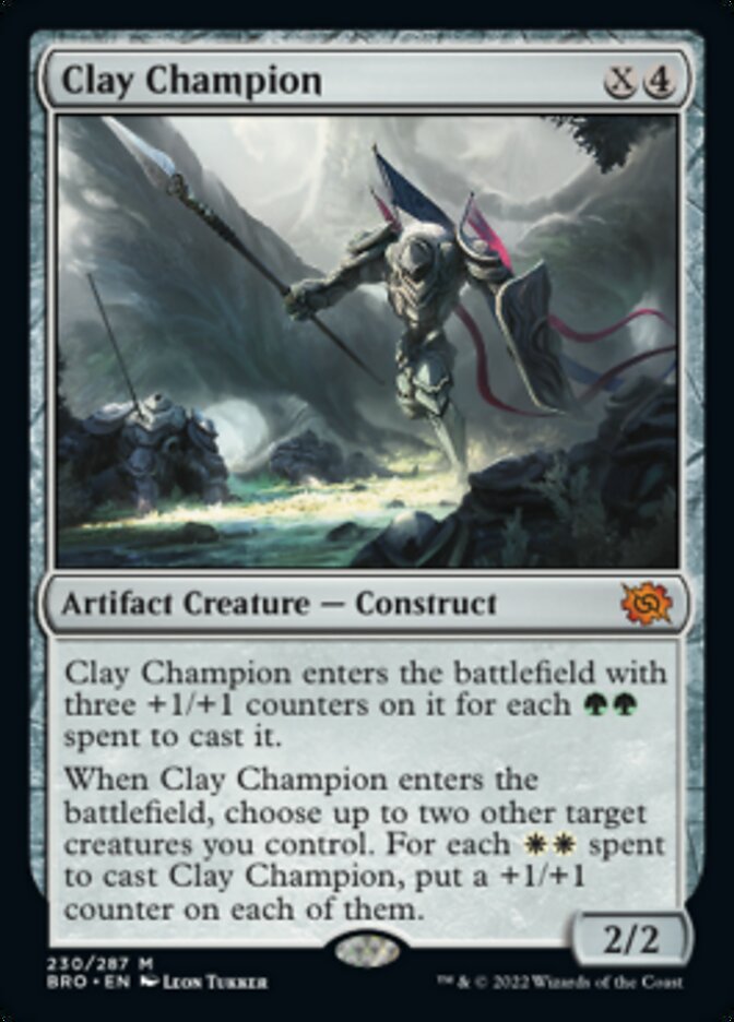 Clay Champion (Promo Pack) [The Brothers' War Promos] Foil