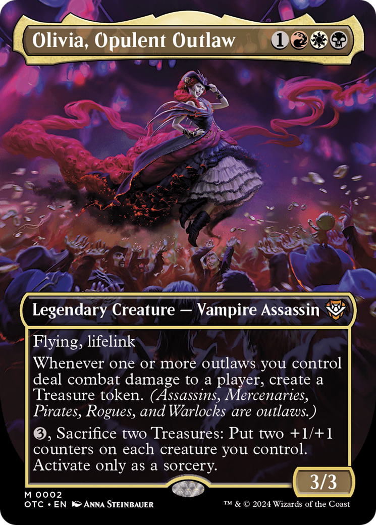 Olivia, Opulent Outlaw (Borderless) [Outlaws of Thunder Junction Commander] Foil