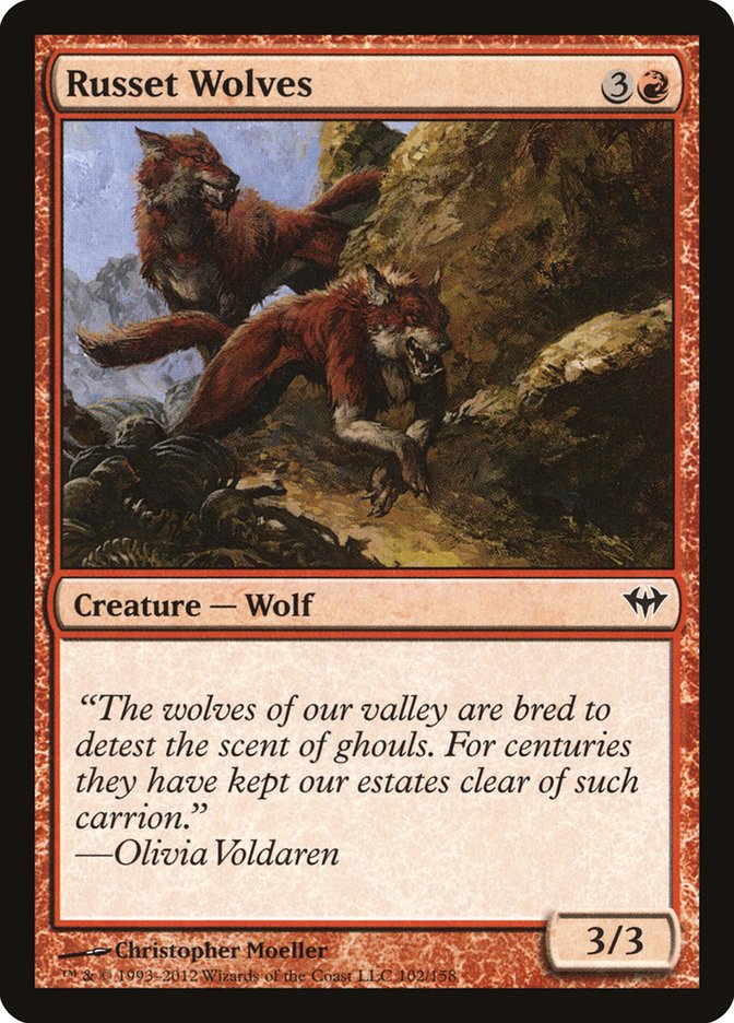 Russet Wolves [Dark Ascension] Foil