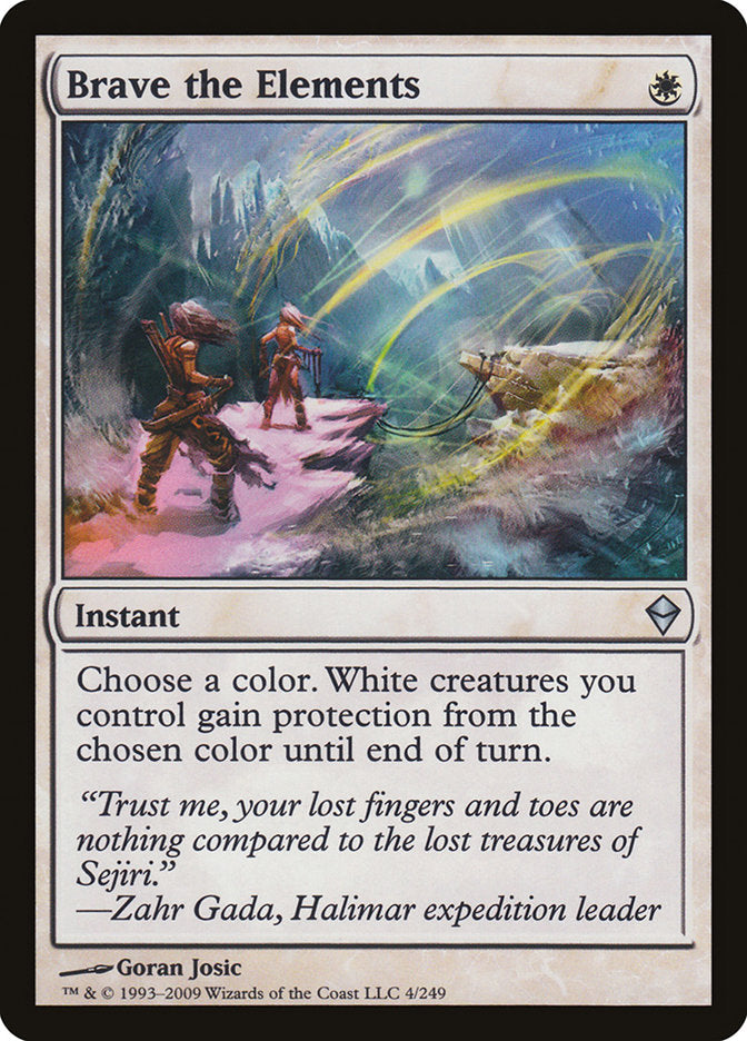 Brave the Elements [Zendikar] Foil
