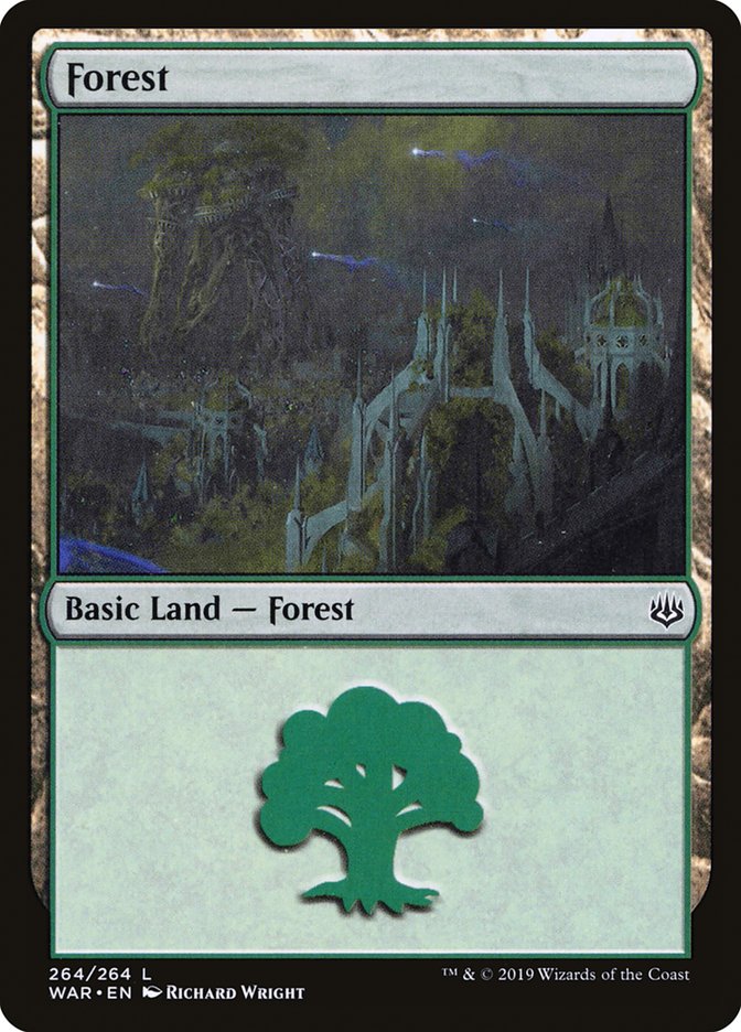 Forest (264) [War of the Spark] Foil