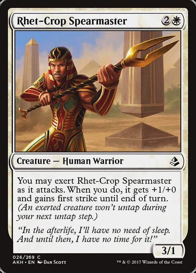 Rhet-Crop Spearmaster [Amonkhet] Foil