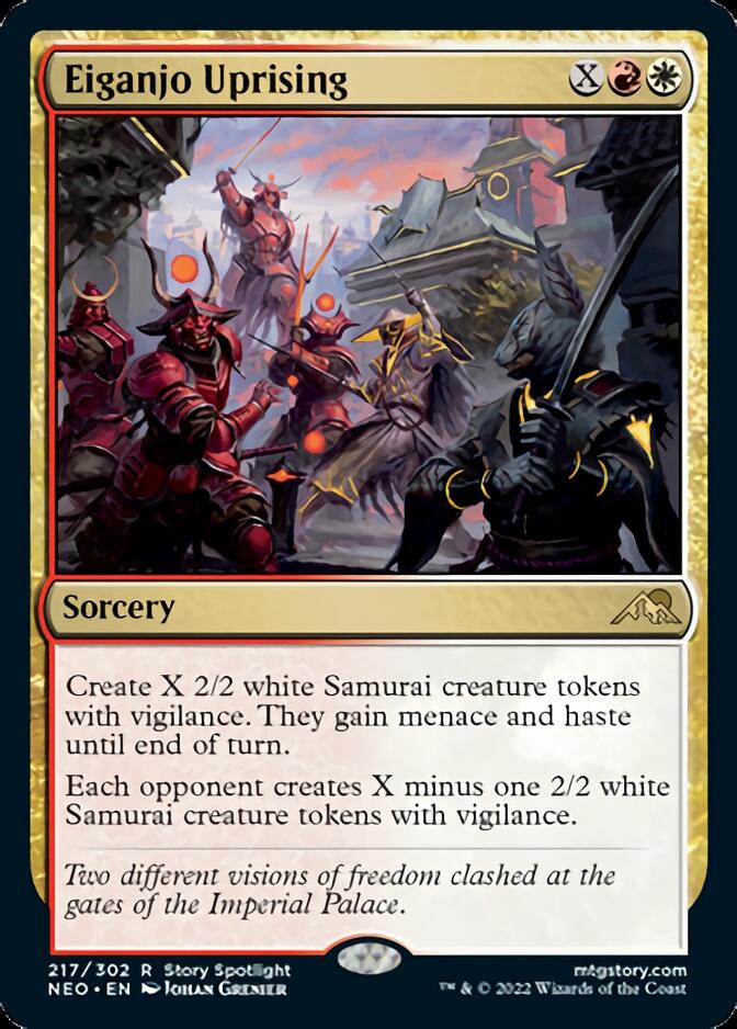Eiganjo Uprising [Kamigawa: Neon Dynasty] Foil