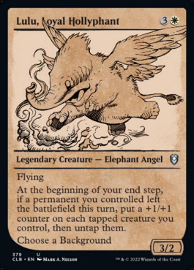 Lulu, Loyal Hollyphant (Showcase) [Commander Legends: Battle for Baldur's Gate] Foil