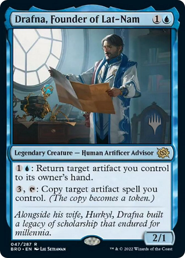 Drafna, Founder of Lat-Nam (Promo Pack) [The Brothers' War Promos] Foil