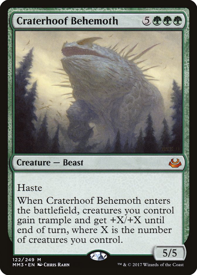 Craterhoof Behemoth [Modern Masters 2017] Foil