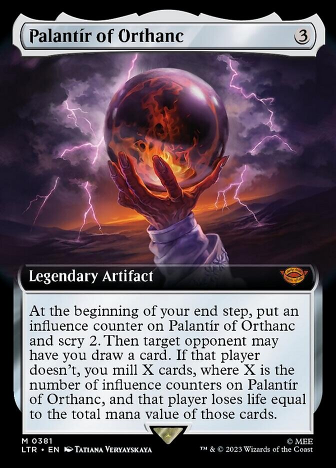 Palantir of Orthanc (Extended Art) [The Lord of the Rings: Tales of Middle-Earth] Foil