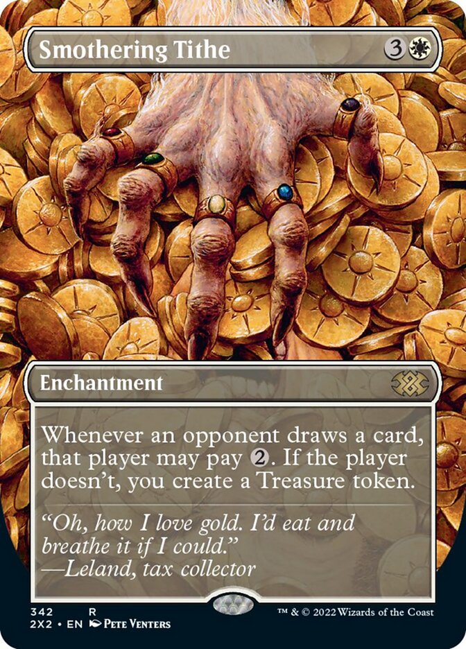 Smothering Tithe (Borderless Alternate Art) [Double Masters 2022] Foil