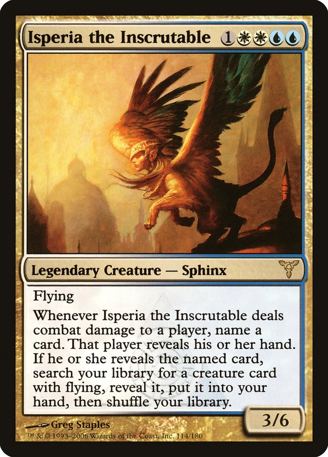 Isperia the Inscrutable [Dissension] Foil
