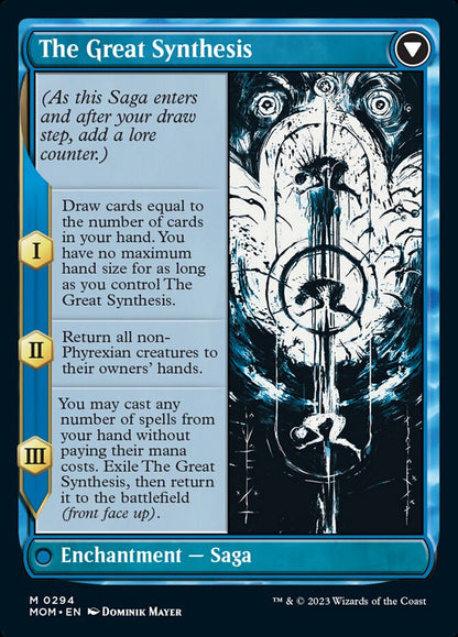 Jin-Gitaxias // The Great Synthesis (Showcase Planar Booster Fun) [March of the Machine] Foil