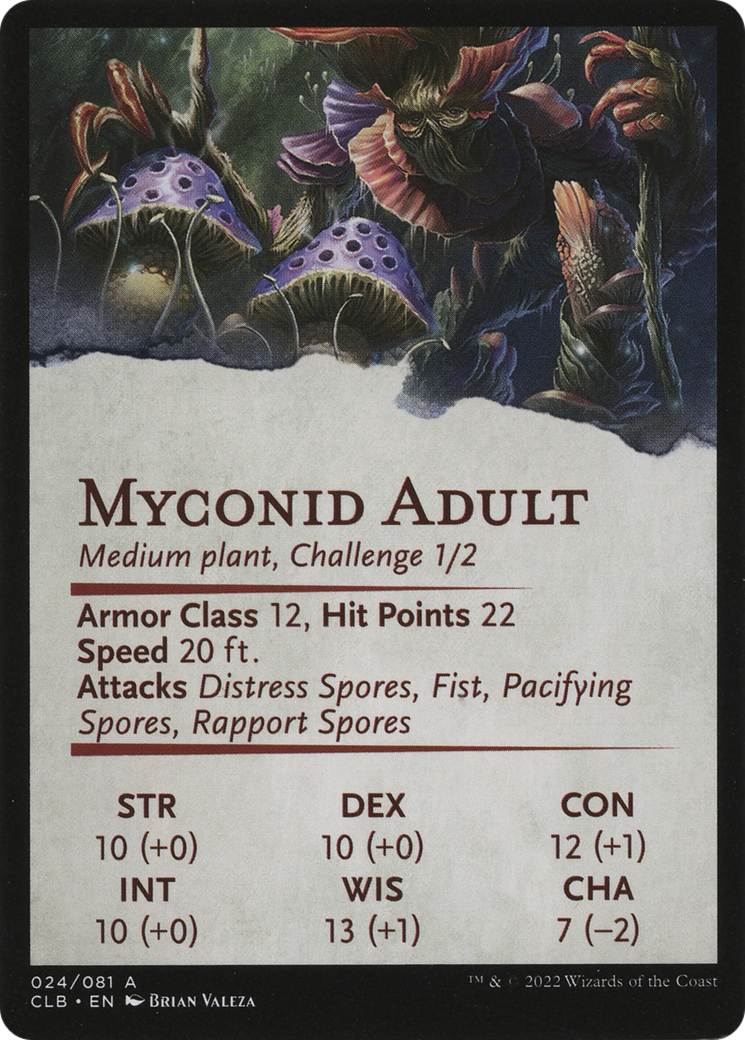 Myconid Spore Tender // Myconid Spore Tender  [Battle for Baldur's Gate Art Series] (Borderless) Foil