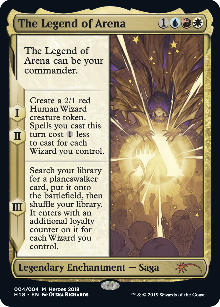 The Legend of Arena  [2018 Heroes of the Realm] Foil