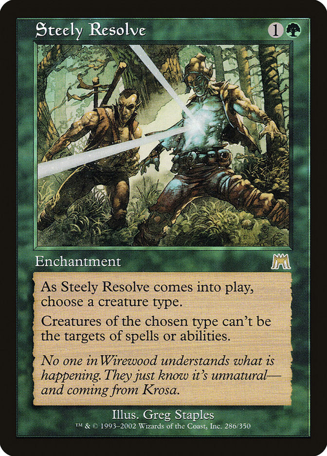 Steely Resolve [Onslaught] Foil