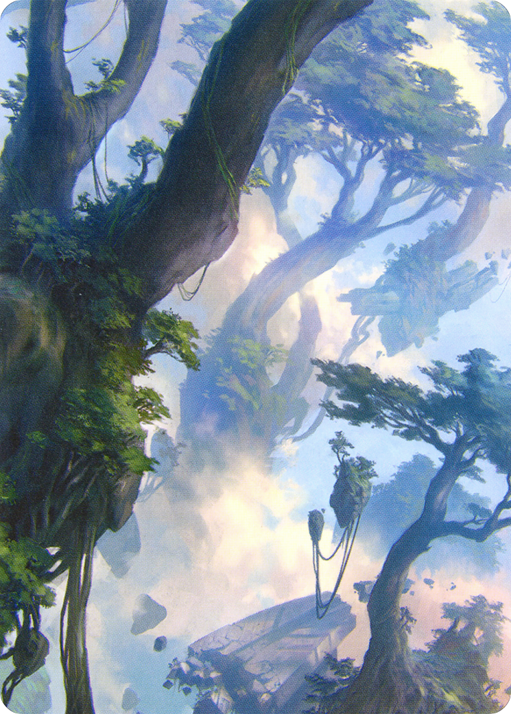 Forest // Forest  [Zendikar Rising Art Series] (Borderless)