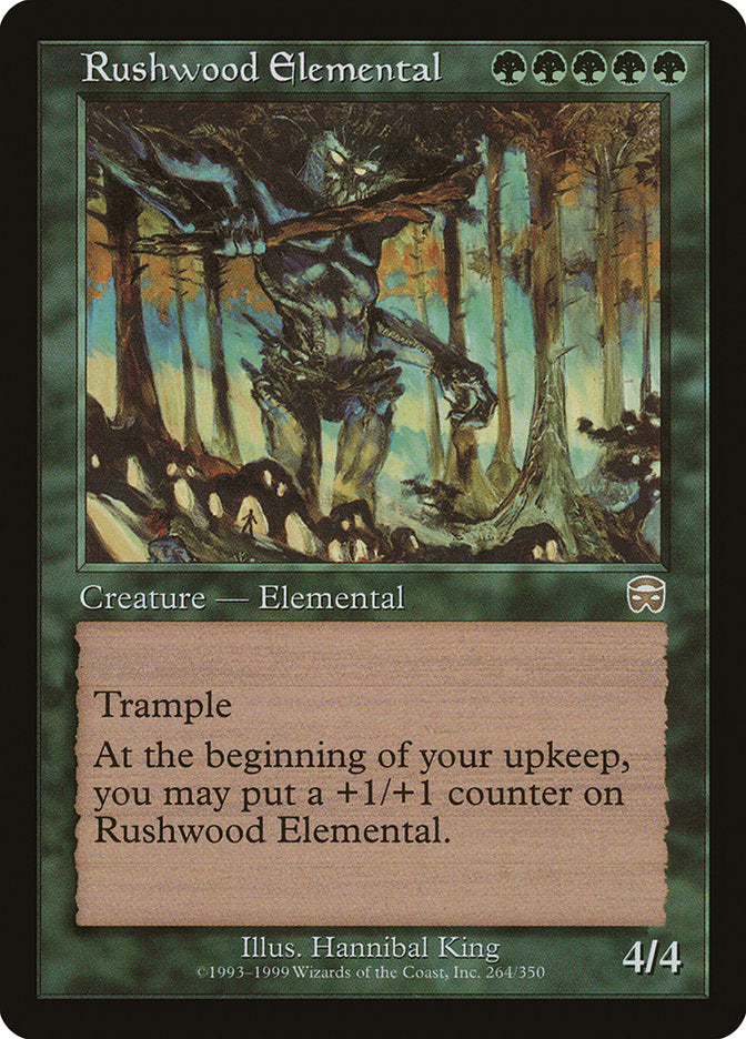 Rushwood Elemental [Mercadian Masques] Foil