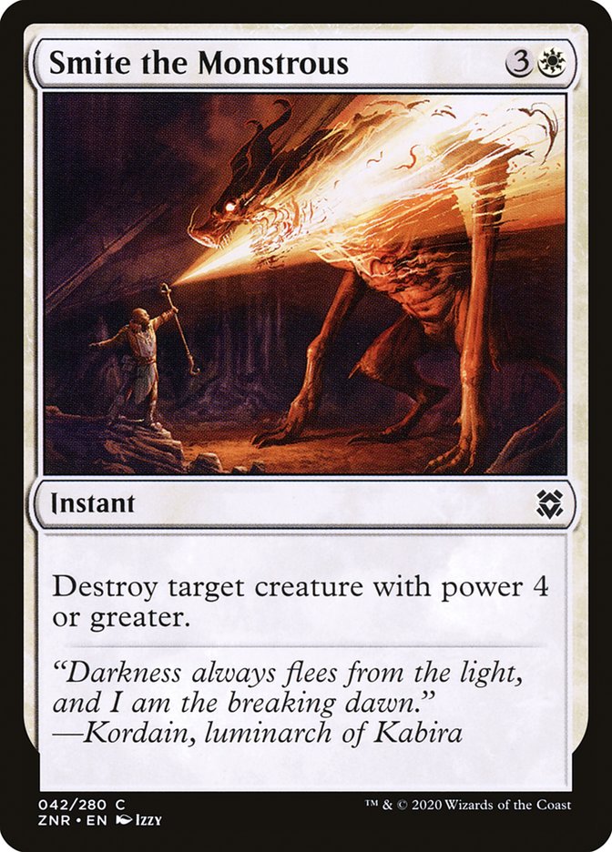 Smite the Monstrous [Zendikar Rising] Foil