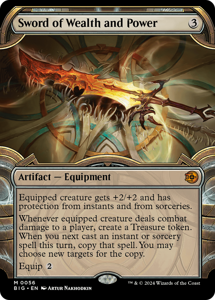 Sword of Wealth and Power (Showcase) [Outlaws of Thunder Junction: The Big Score] Foil