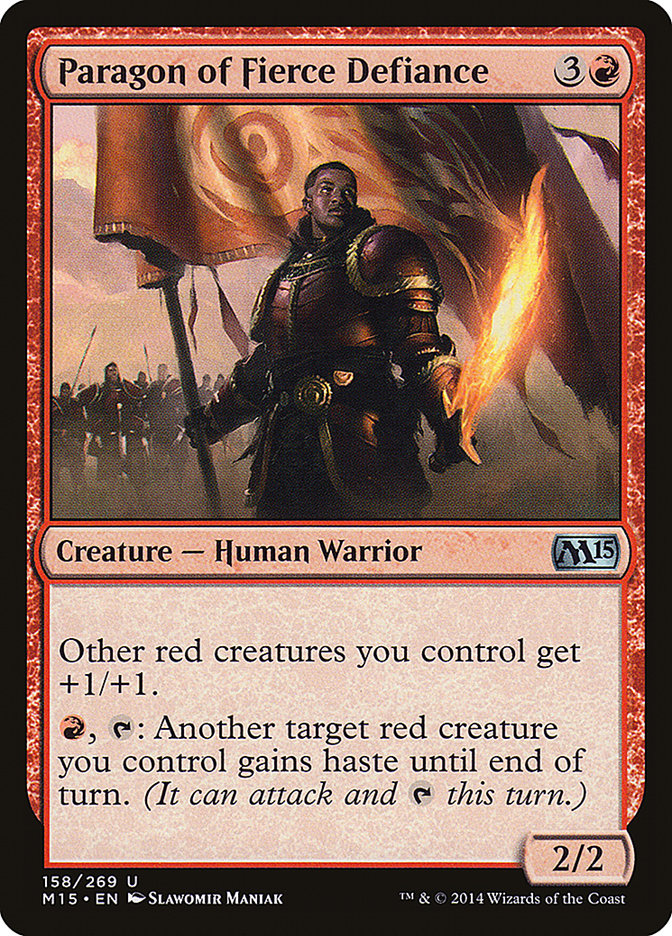 Paragon of Fierce Defiance [Magic 2015] Foil