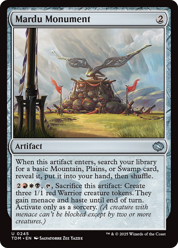 Mardu Monument [Tarkir: Dragonstorm] Foil