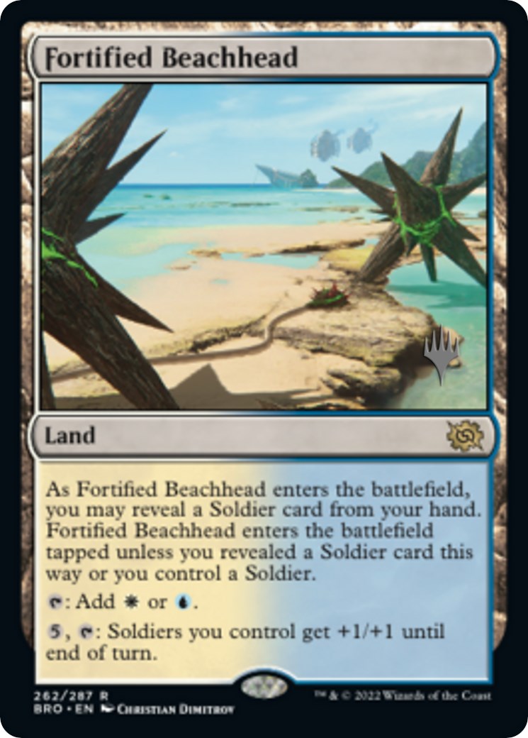 Fortified Beachhead (Promo Pack) [The Brothers' War Promos] Foil
