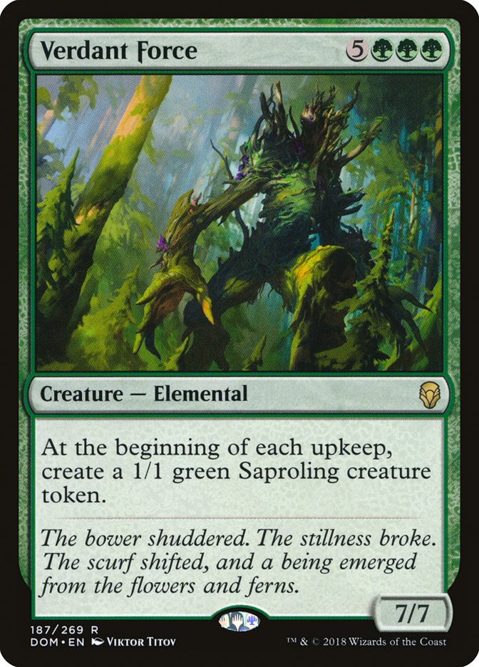 Verdant Force [Dominaria] Foil