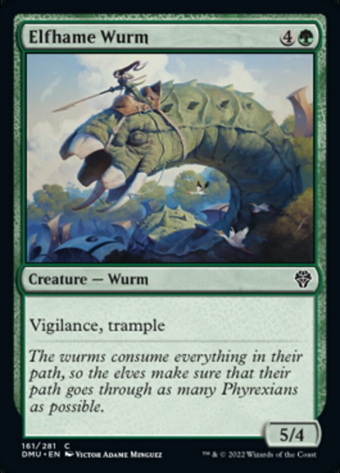 Elfhame Wurm [Dominaria United] Foil