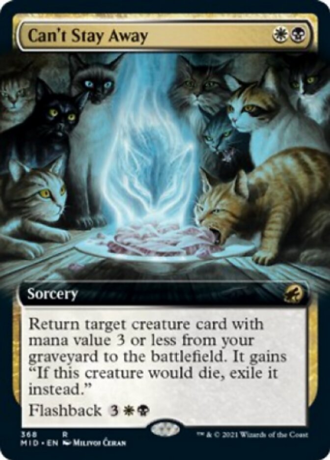 Can't Stay Away (Extended Art) [Innistrad: Midnight Hunt] Foil