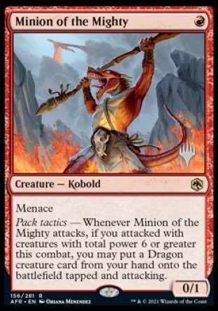 Minion of the Mighty (Promo Pack) [Dungeons & Dragons: Adventures in the Forgotten Realms Promos] Foil