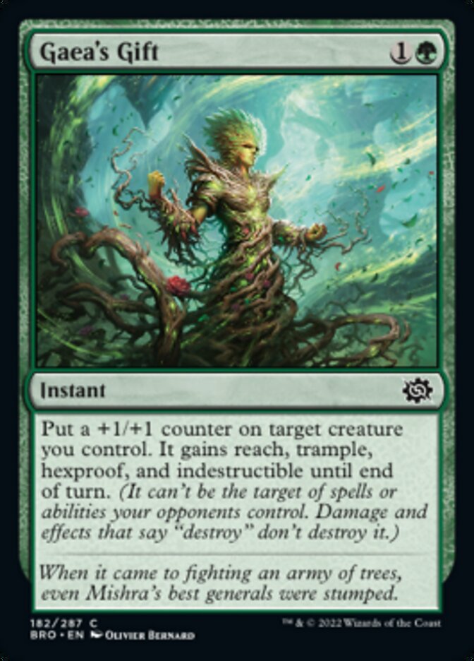Gaea's Gift [The Brothers' War] Foil