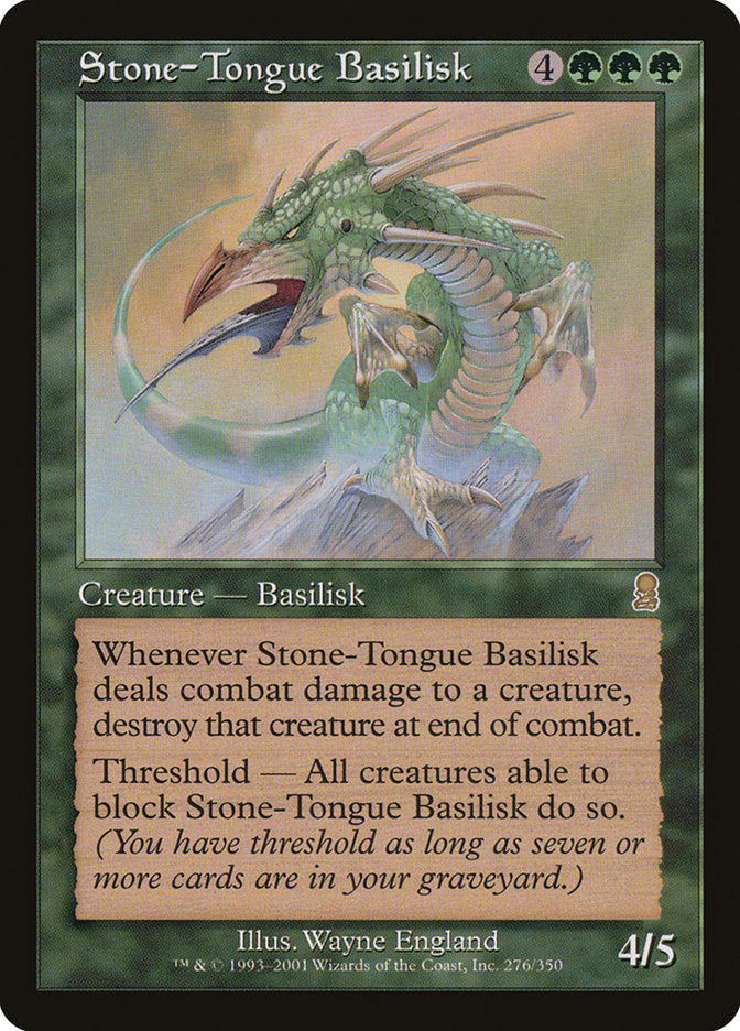 Stone-Tongue Basilisk [Odyssey] Foil