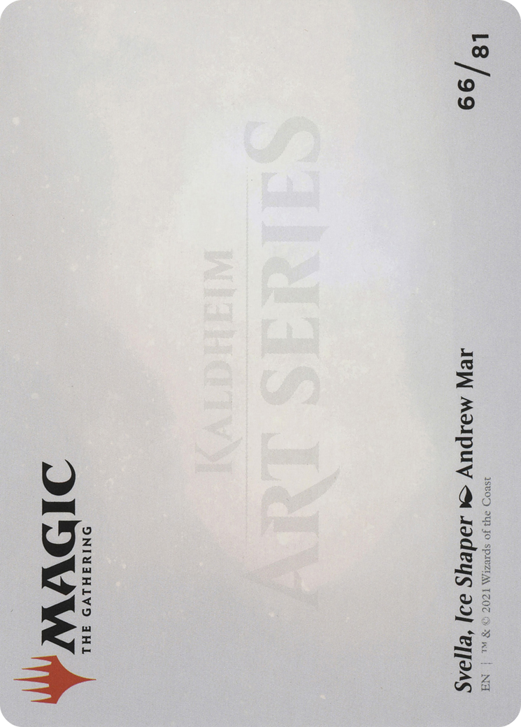 Svella, Ice Shaper // Svella, Ice Shaper  [Art Series: Kaldheim] (Borderless) Foil