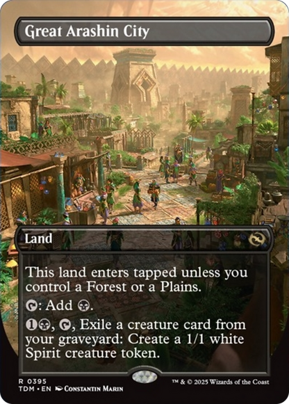 Great Arashin City (Borderless) [Tarkir: Dragonstorm] Foil