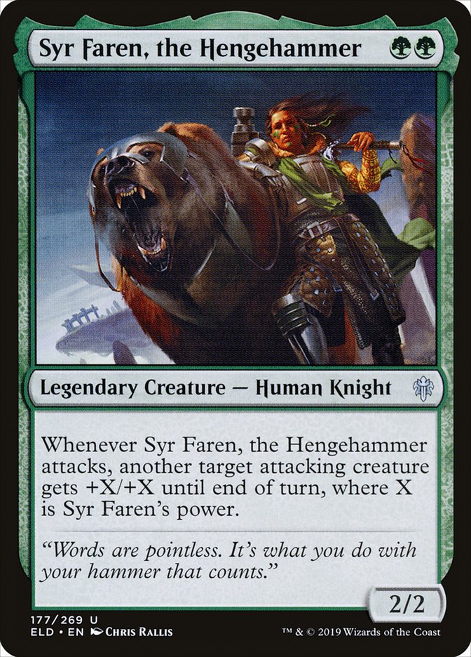 Syr Faren, the Hengehammer [Throne of Eldraine] Foil
