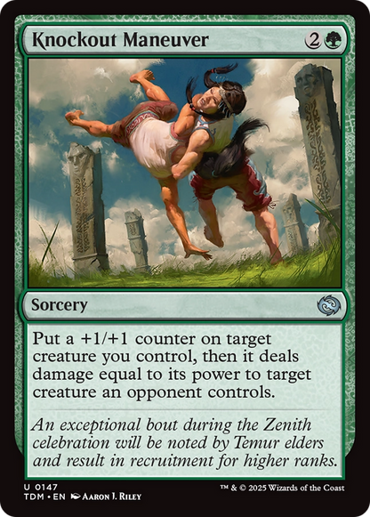 Knockout Maneuver [Tarkir: Dragonstorm] Foil