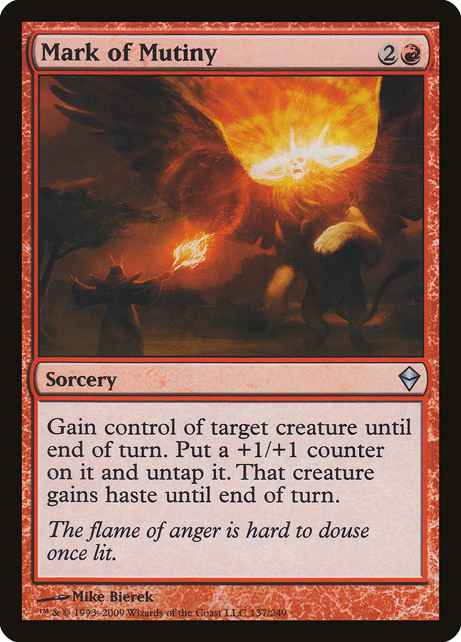 Mark of Mutiny [Zendikar] Foil