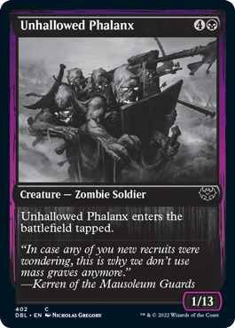 Unhallowed Phalanx [Innistrad: Double Feature] Foil