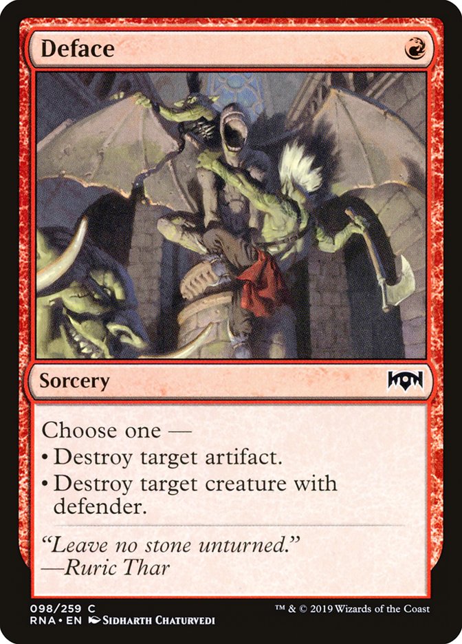 Deface [Ravnica Allegiance] Foil