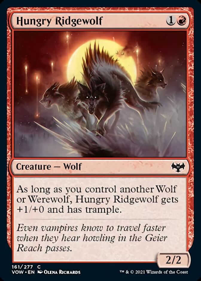 Hungry Ridgewolf [Innistrad: Crimson Vow] Foil