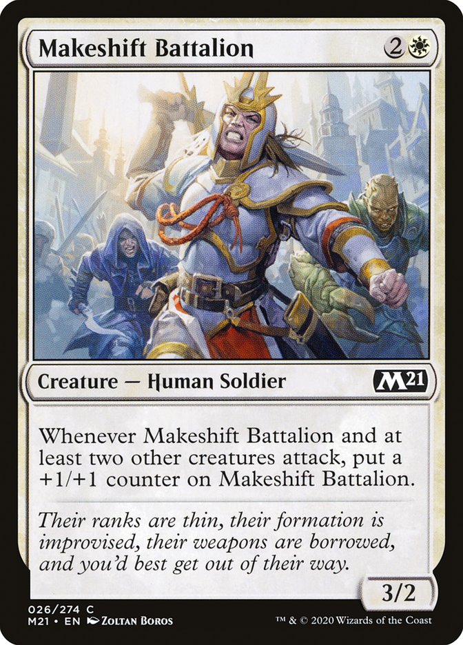 Makeshift Battalion [Core Set 2021] Foil