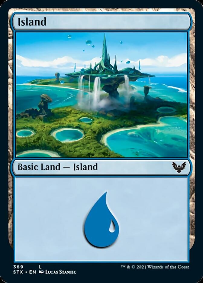 Island (369) [Strixhaven: School of Mages] Foil