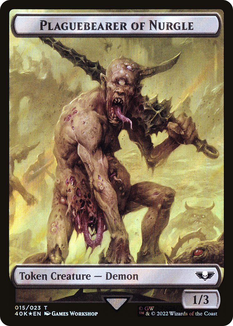 Plaguebearer of Nurgle  [Warhammer 40,000 Tokens] Foil