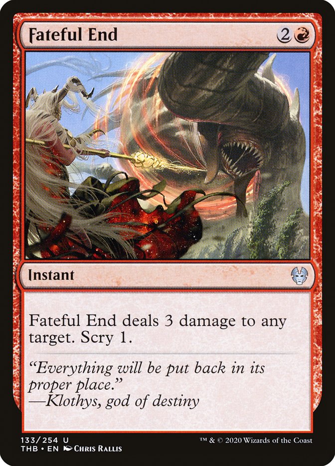 Fateful End [Theros Beyond Death] Foil