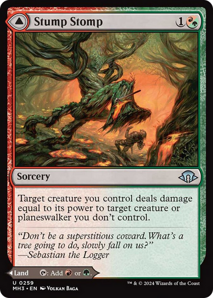 Stump Stomp // Burnwillow Clearing [Modern Horizons 3] Foil